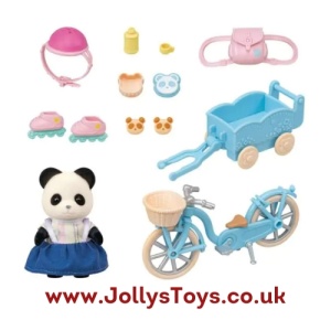 Sylvanian Families Cycle & Skate Set with Panda